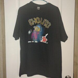Vintage 1970's "Cholito" iron on short sleeve heavy duty T-shirt. Black Size XL.